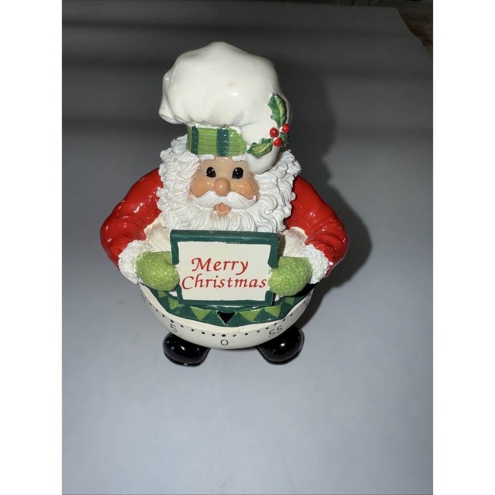 Fitz and Floyd Santa's Kitchen Timer Holiday Collectible 4970 Timer